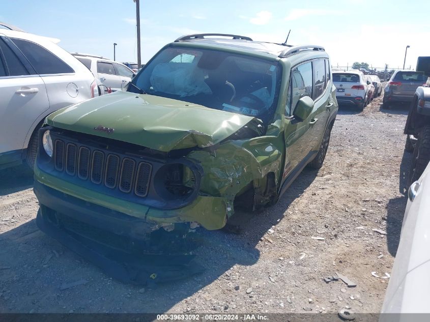 2016 Jeep Renegade Latitude VIN: ZACCJBBT8GPD56150 Lot: 39693092