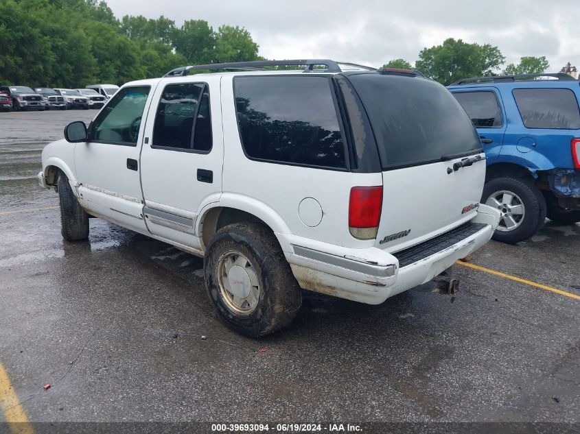 1997 GMC Jimmy Sls VIN: 1GKCS13W0V2511124 Lot: 39693094