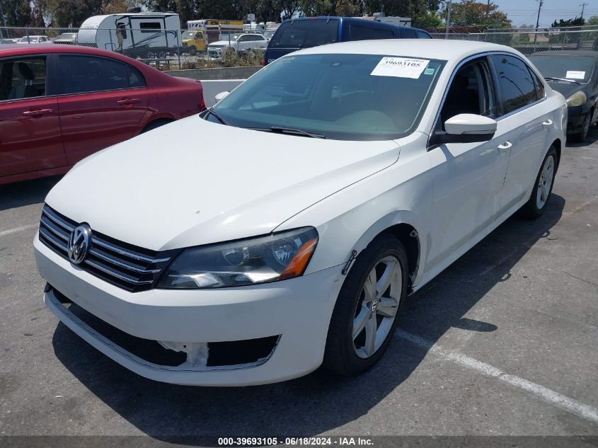 2013 Volkswagen Passat 2.5L Se VIN: 1VWBP7A36DC033558 Lot: 39693105