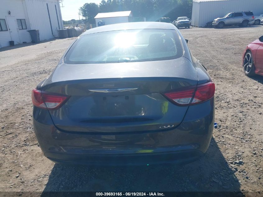 2016 Chrysler 200 Lx VIN: 1C3CCCFB9GN195418 Lot: 39693165