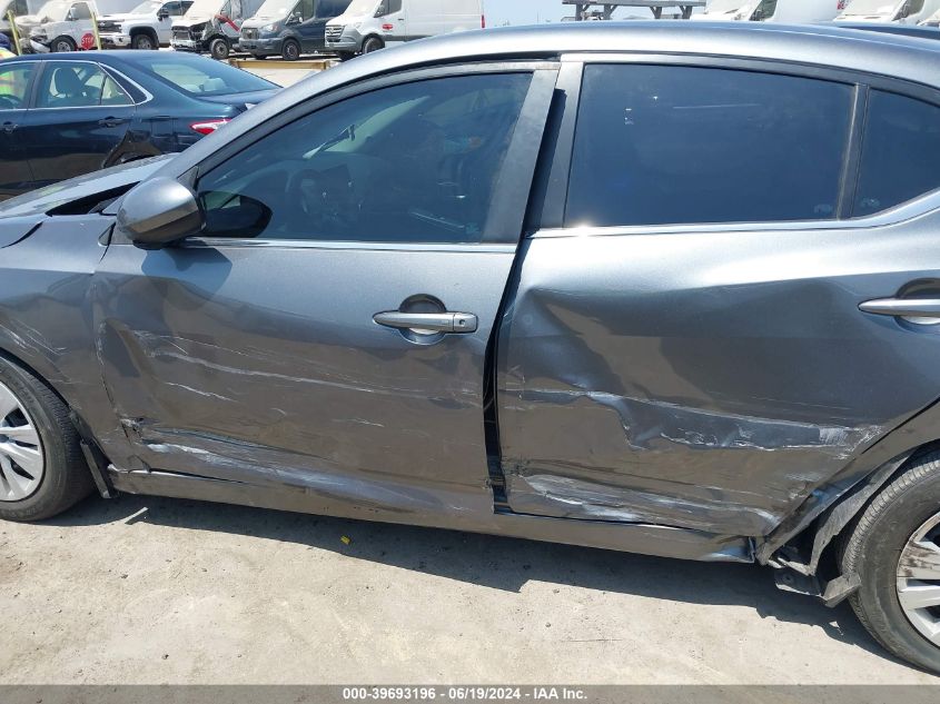 2020 Nissan Sentra S Xtronic Cvt VIN: 3N1AB8BV2LY301257 Lot: 39693196