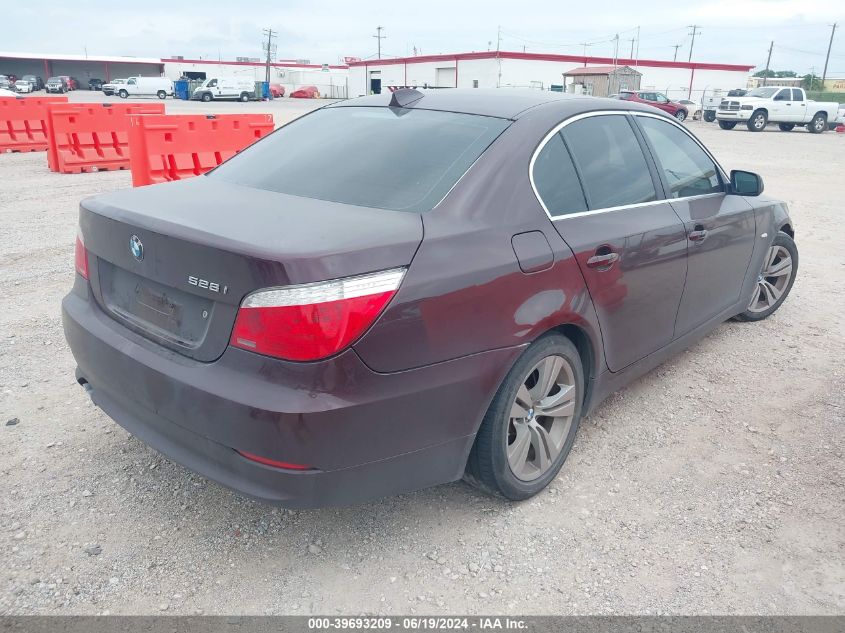 2010 BMW 528I VIN: WBANU5C5XAC128399 Lot: 39693209