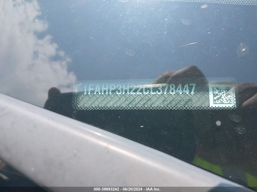 2012 Ford Focus Sel VIN: 1FAHP3H22CL378447 Lot: 39693242