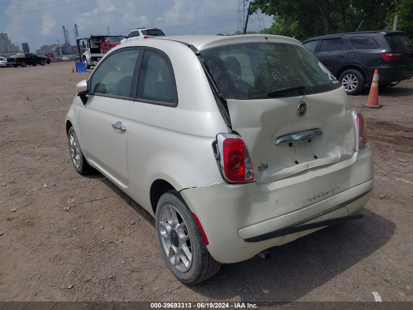 2012 Fiat 500 Pop VIN: 3C3CFFAR0CT104639 Lot: 39693313