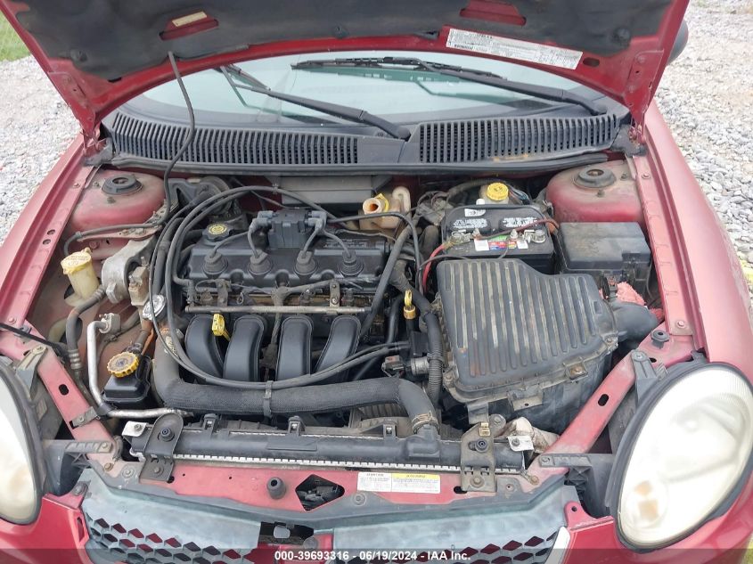 2003 Dodge Neon Sxt VIN: 1B3ES56C43D250550 Lot: 39693316