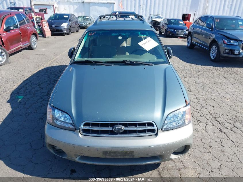 2001 Subaru Outback VIN: 4S3BH665X17672650 Lot: 39693339
