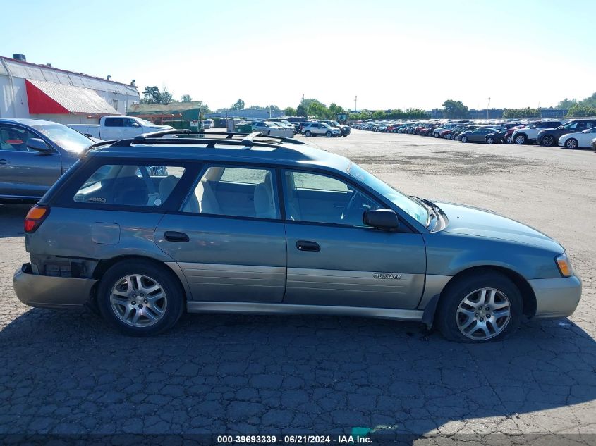 2001 Subaru Outback VIN: 4S3BH665X17672650 Lot: 39693339