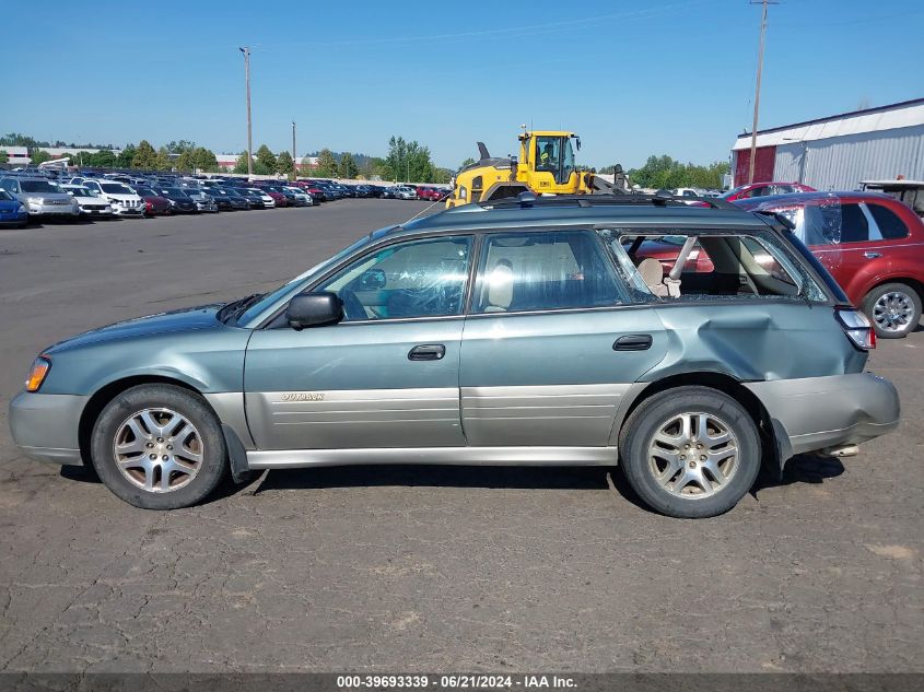 2001 Subaru Outback VIN: 4S3BH665X17672650 Lot: 39693339