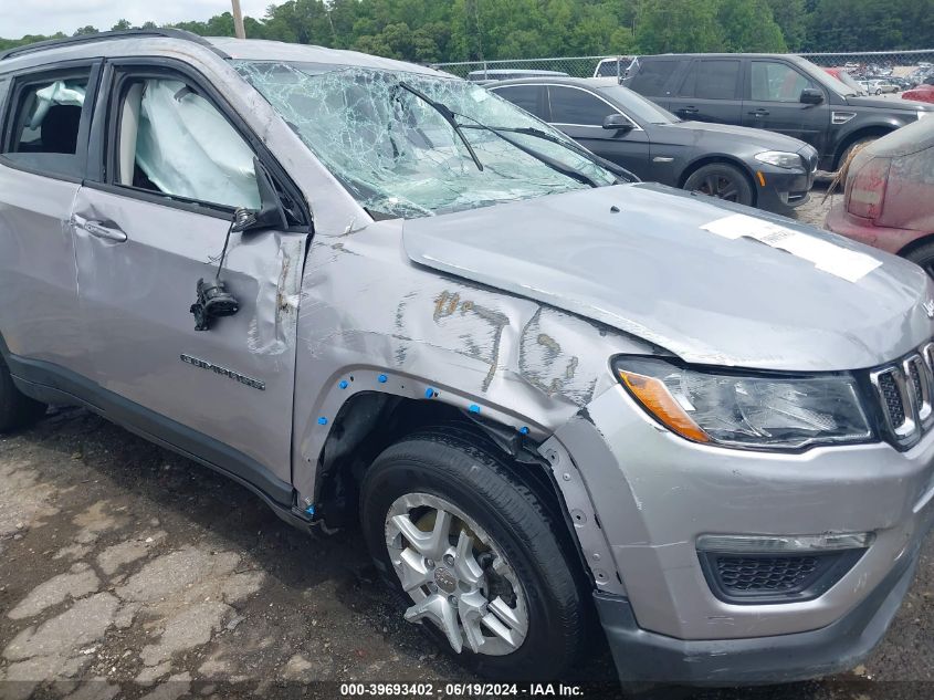 2018 Jeep Compass Sport Fwd VIN: 3C4NJCAB0JT272072 Lot: 39693402