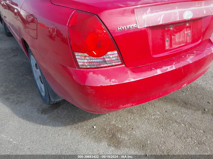 2005 Hyundai Elantra Gls/Gt VIN: KMHDN46D95U162015 Lot: 39693422