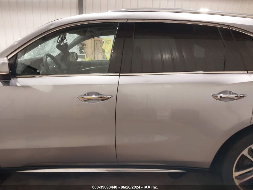 2017 Acura Mdx Advance Entertainment Pkgs VIN: 5FRYD4H95HB019009 Lot: 39693440