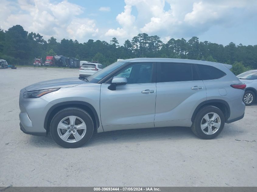 2023 Toyota Highlander Le VIN: 5TDKDRAH2PS522755 Lot: 39693444