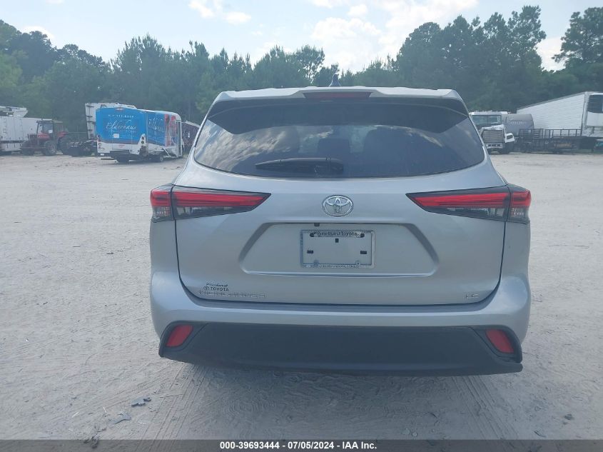2023 Toyota Highlander Le VIN: 5TDKDRAH2PS522755 Lot: 39693444