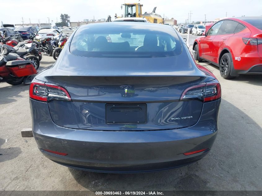 2022 Tesla Model 3 VIN: 5YJ3E1EB7NF137850 Lot: 39693463