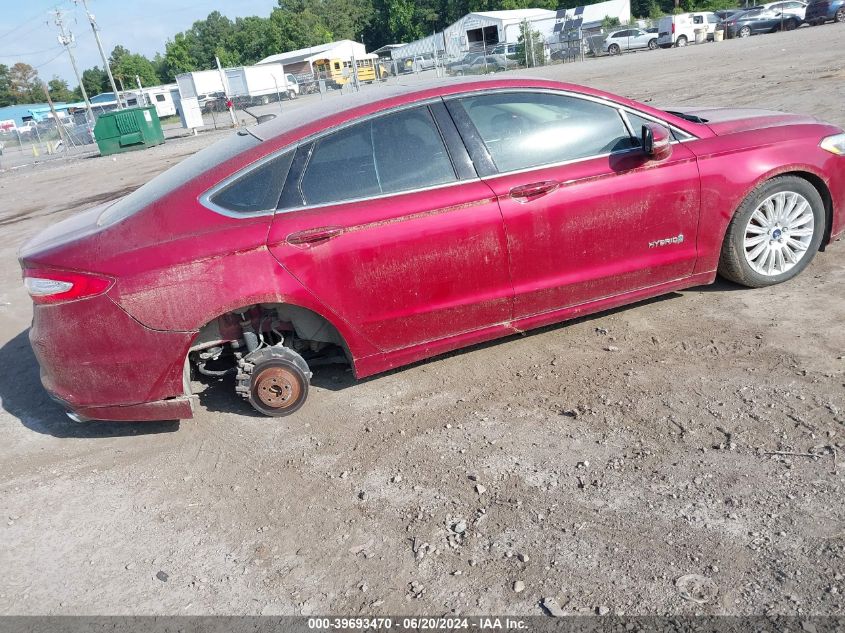 3FA6P0LU8DR338908 | 2013 FORD FUSION HYBRID