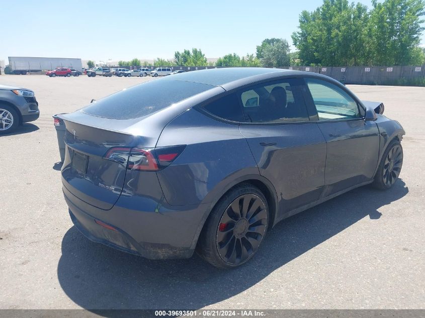 VIN 7SAYGDEF1PF899596 2023 Tesla Model Y, Awd/Perfo... no.4