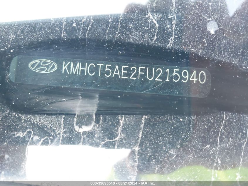 2015 Hyundai Accent Gs VIN: KMHCT5AE2FU215940 Lot: 39693519