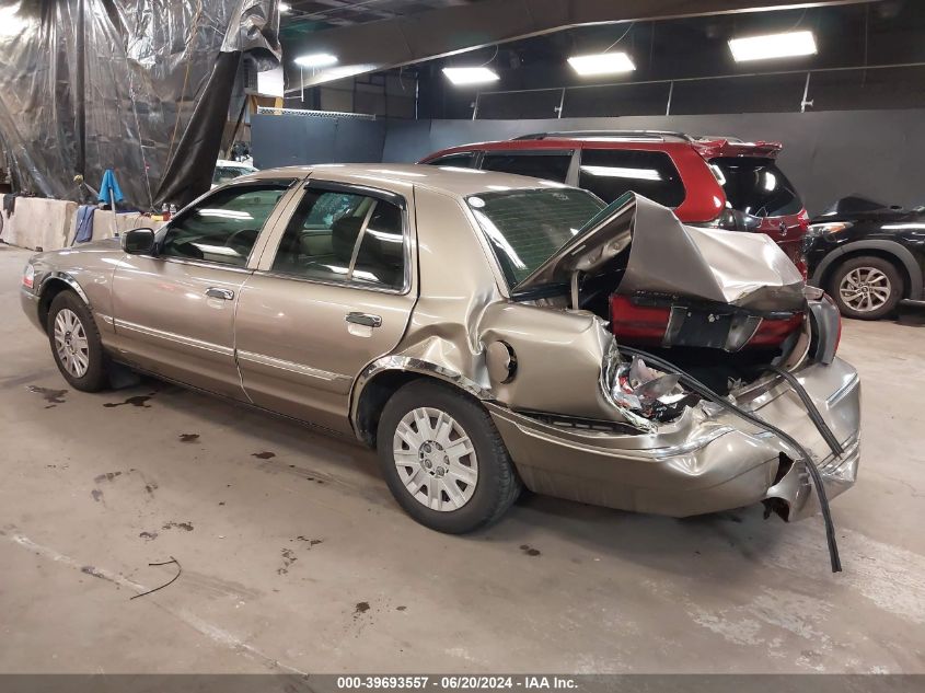 2005 Mercury Grand Marquis Gs VIN: 2MEFM74W45X625627 Lot: 39693557