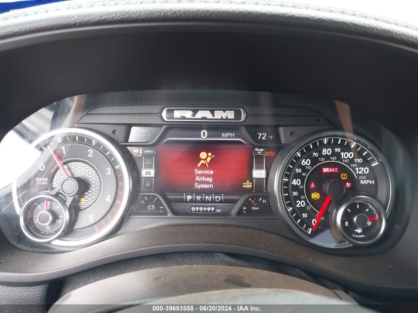 2022 Ram 2500 Laramie Mega Cab 4X4 6'4 Box VIN: 3C6UR5NL4NG316969 Lot: 39693558