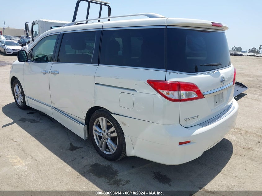 2012 Nissan Quest Sl VIN: JN8AE2KP0C9050073 Lot: 39693614