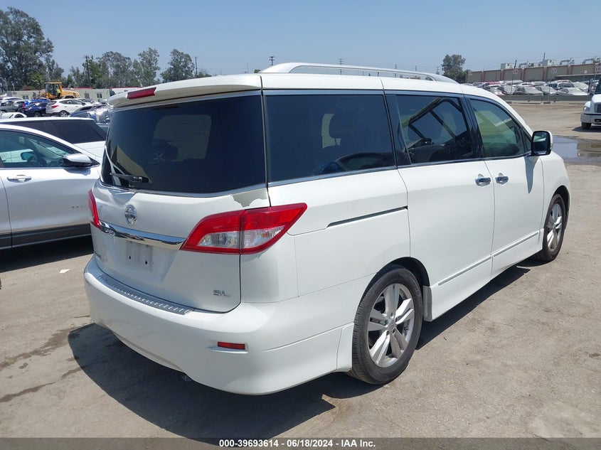 2012 Nissan Quest Sl VIN: JN8AE2KP0C9050073 Lot: 39693614