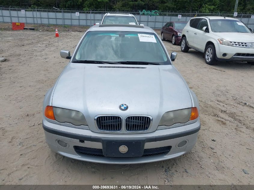2001 BMW 330 I VIN: WBAAV534X1FT00125 Lot: 39693631