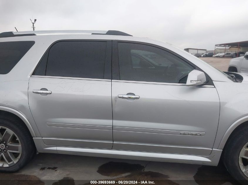 2012 GMC Acadia Denali VIN: 1GKKRTED4CJ298521 Lot: 39693669