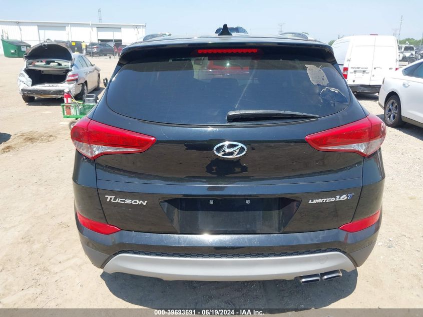 2018 Hyundai Tucson Limited VIN: KM8J33A26JU747637 Lot: 39693691