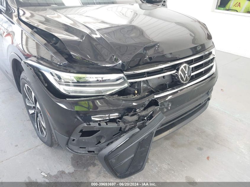 2022 Volkswagen Tiguan S VIN: 3VV1B7AX4NM034726 Lot: 39693697