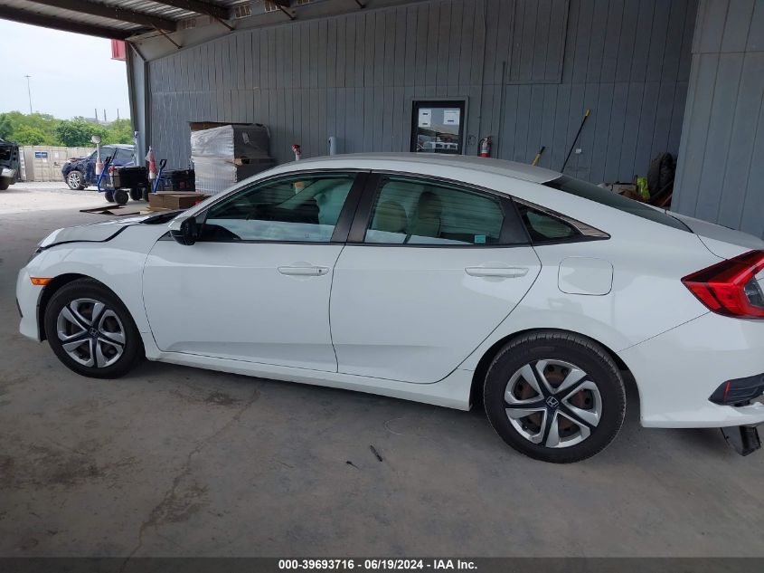 2018 Honda Civic Lx VIN: 19XFC2F58JE037287 Lot: 39693716