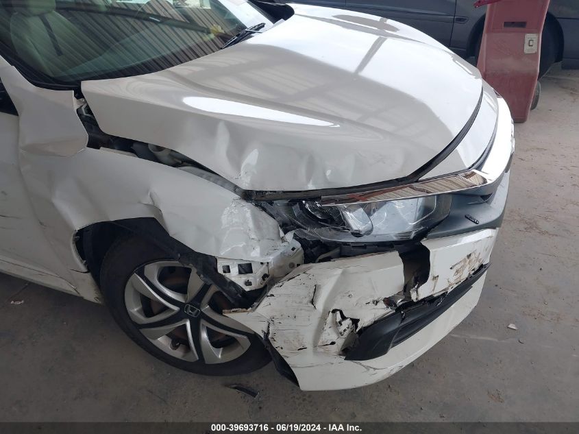 2018 Honda Civic Lx VIN: 19XFC2F58JE037287 Lot: 39693716