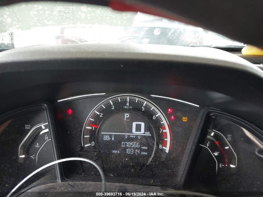 2018 Honda Civic Lx VIN: 19XFC2F58JE037287 Lot: 39693716