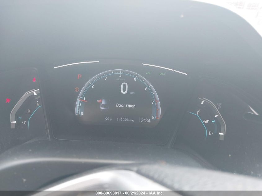 2019 Honda Civic Lx VIN: 2HGFC2F65KH570701 Lot: 39693817