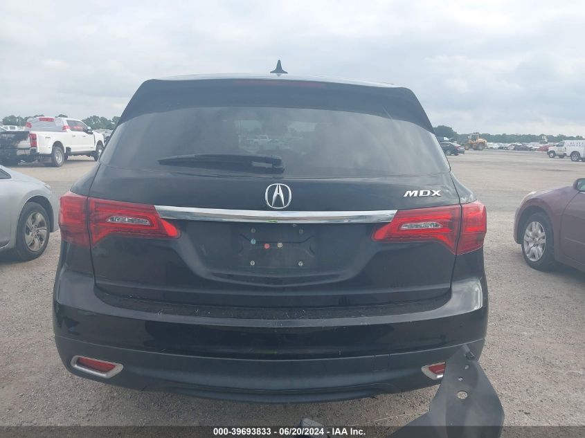 2014 Acura Mdx VIN: 5FRYD3H28EB019921 Lot: 39693833