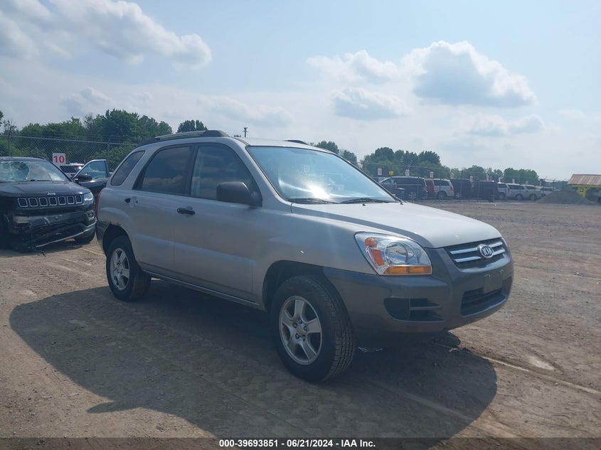 2008 Kia Sportage Lx VIN: KNDJF724087511478 Lot: 39693851