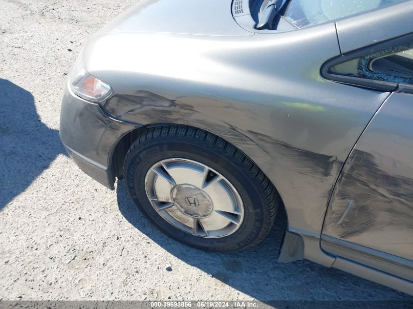 2007 Honda Civic Hybrid Hybrid VIN: JHMFA36277S008594 Lot: 39693856