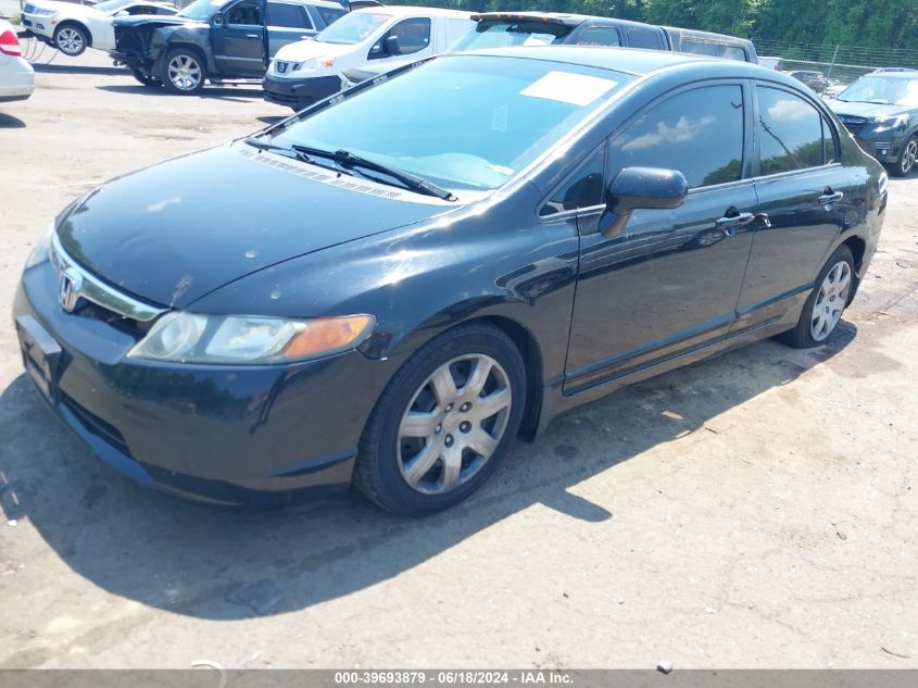 2008 Honda Civic Lx VIN: 2HGFA165X8H314814 Lot: 39693879