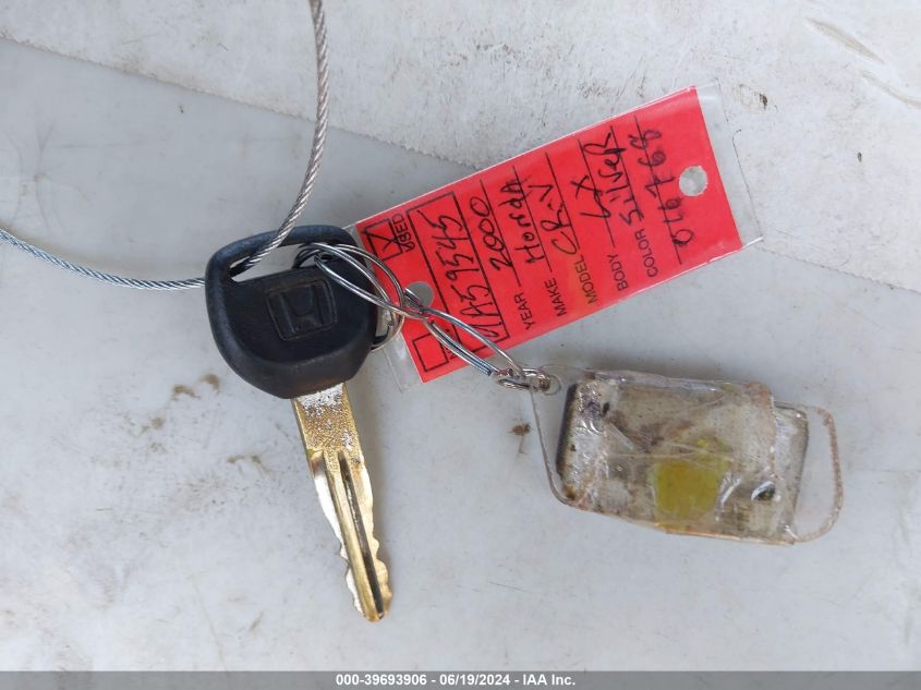 2000 Honda Cr-V Lx VIN: JHLRD2843YC016768 Lot: 39693906