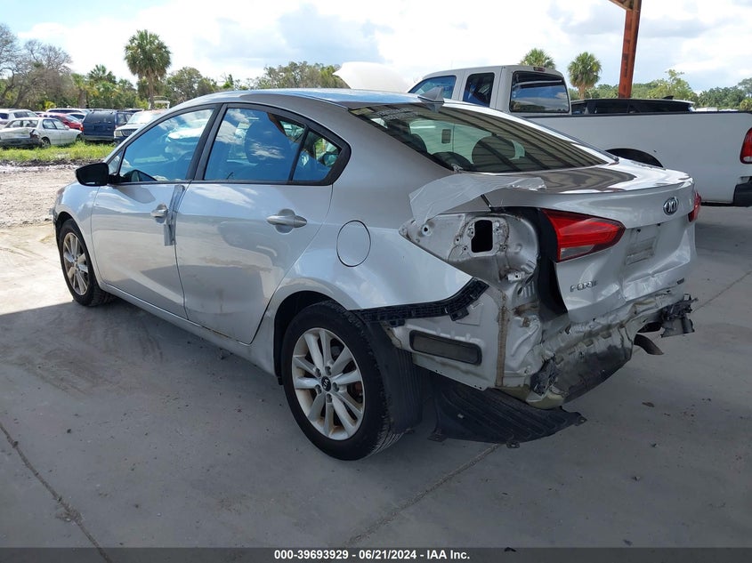 2017 KIA FORTE LX - 3KPFL4A7XHE011269