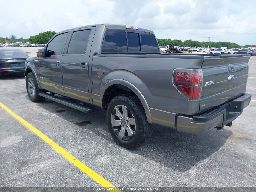 2012 Ford F150 Supercrew VIN: 1FTFW1CTXCKE29675 Lot: 39693930