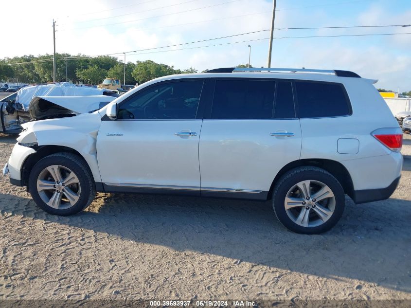 2013 Toyota Highlander Limited VIN: 5TDDK3EH3DS250492 Lot: 39693937