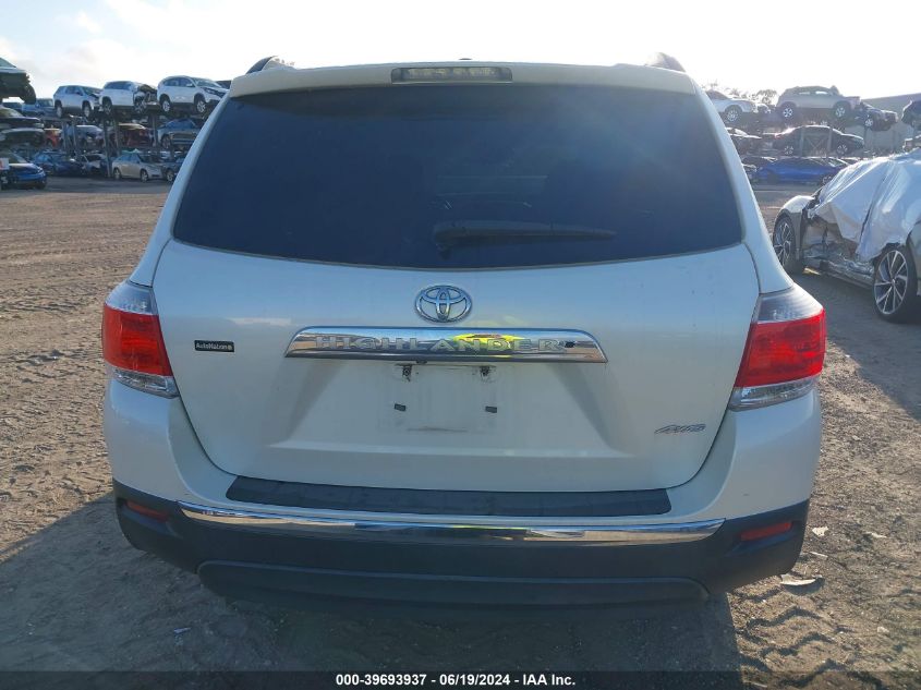 2013 Toyota Highlander Limited VIN: 5TDDK3EH3DS250492 Lot: 39693937