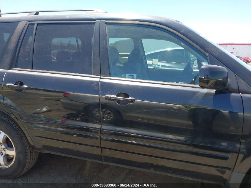 2006 Honda Pilot Ex VIN: 5FNYF28436B040720 Lot: 39693960