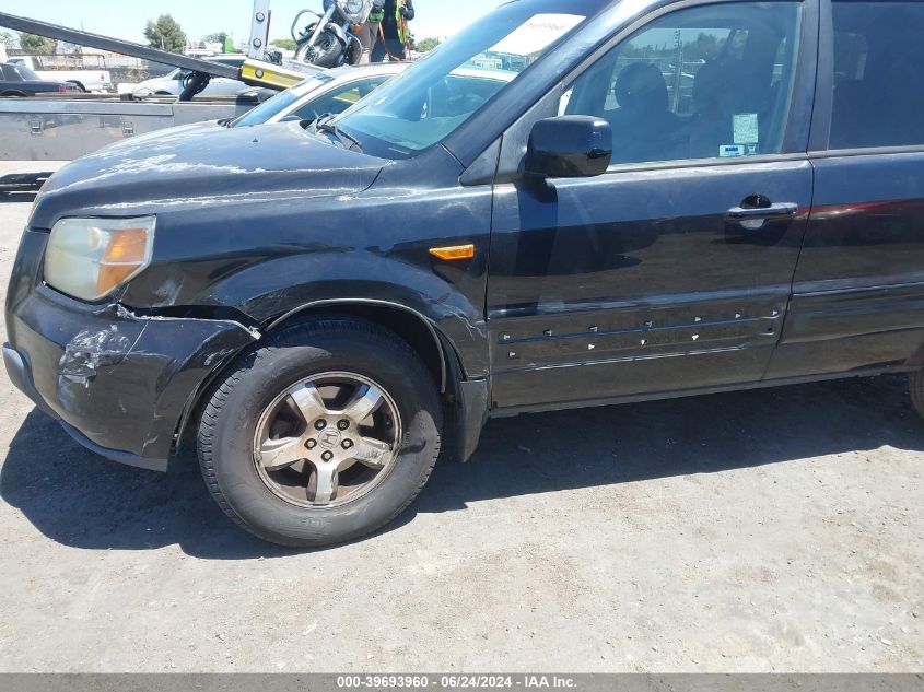 2006 Honda Pilot Ex VIN: 5FNYF28436B040720 Lot: 39693960