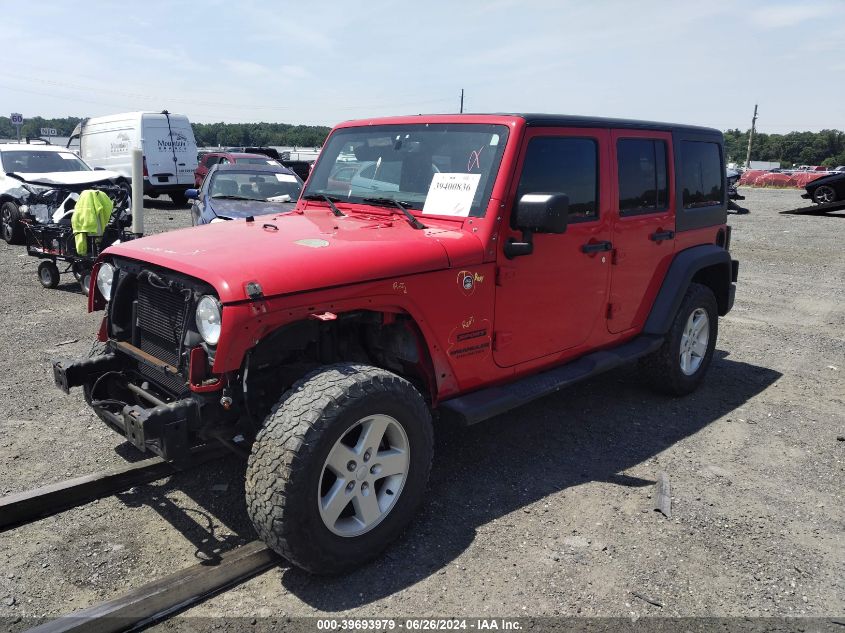 2017 Jeep Wrangler Unlimited Sport 4X4 VIN: 1C4BJWDG8HL630083 Lot: 39693979