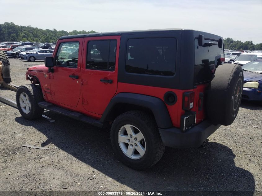 2017 Jeep Wrangler Unlimited Sport 4X4 VIN: 1C4BJWDG8HL630083 Lot: 39693979