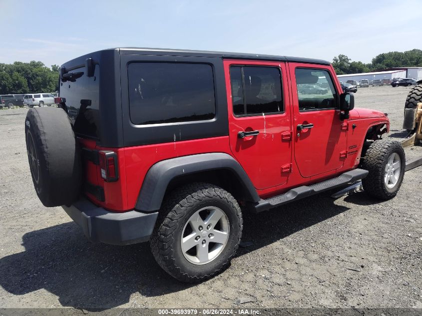 2017 Jeep Wrangler Unlimited Sport 4X4 VIN: 1C4BJWDG8HL630083 Lot: 39693979