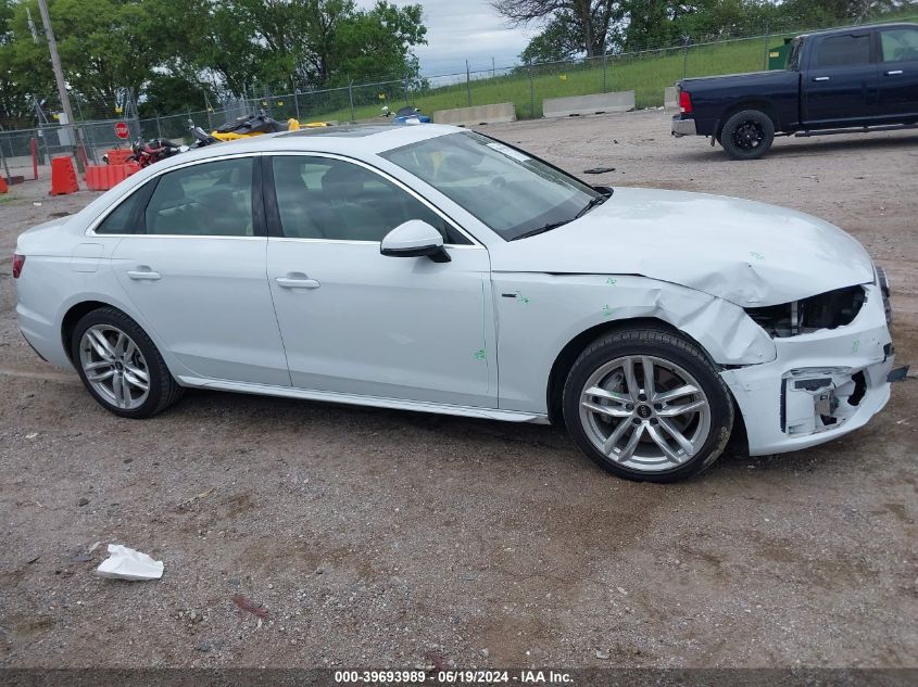 2021 Audi A4 Premium Plus 45 Tfsi S Line Quattro S Tronic VIN: WAUEAAF42MA069658 Lot: 39693989