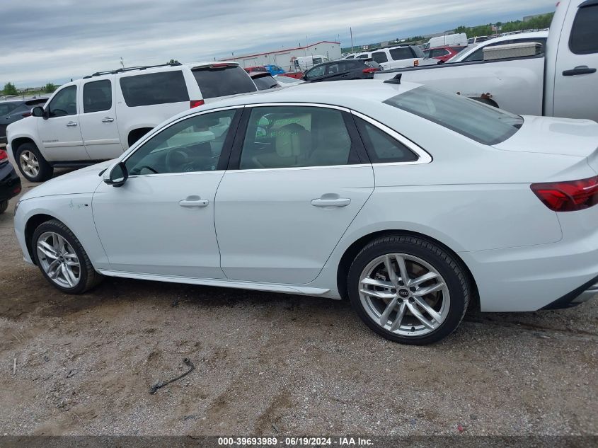 2021 Audi A4 Premium Plus 45 Tfsi S Line Quattro S Tronic VIN: WAUEAAF42MA069658 Lot: 39693989