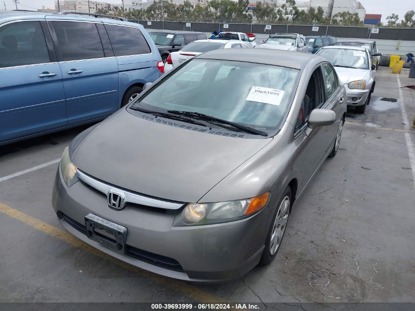 2008 Honda Civic Lx VIN: 2HGFA16598H322001 Lot: 39693999